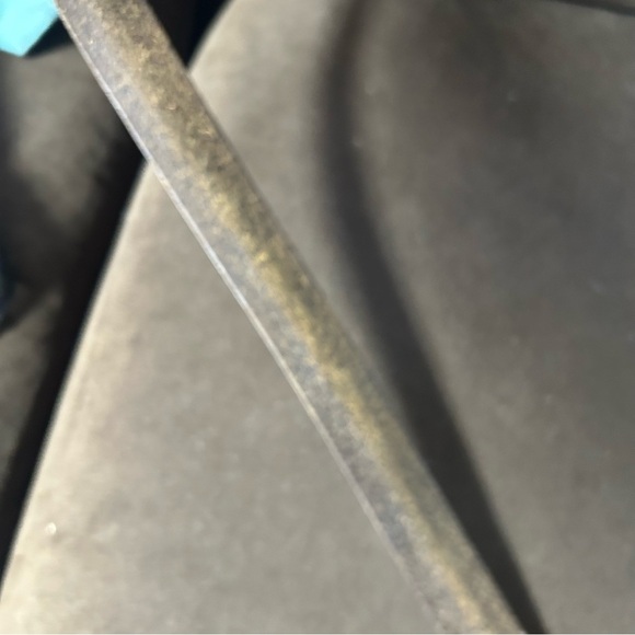 Tony Lama vintage genuine leather belt with braided center silver buckle 36 - Picture 12 of 13